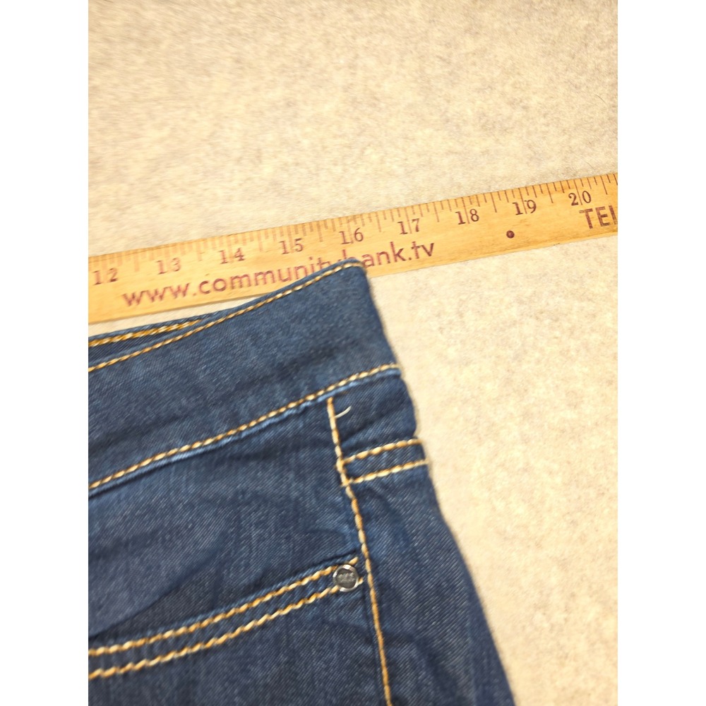 BKE Dakota Bootcut Jeans Dark Wash Contrast Stitch 30x31.5 Mens Blue Denim - Picture 4 of 7